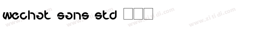 WeChat Sans std字体转换